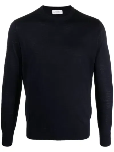 Ballantyne Round Neck Pullover Clothing In Blue