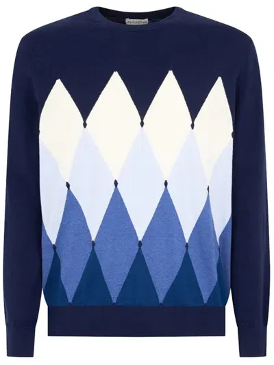 Ballantyne Neck Pullover Clothing In Blue