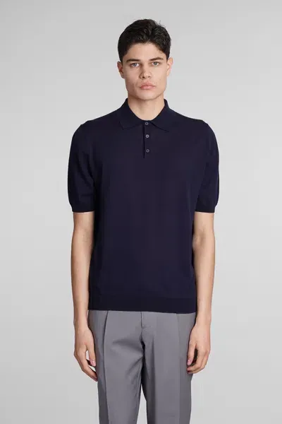 Ballantyne Polo In Blue Cotton