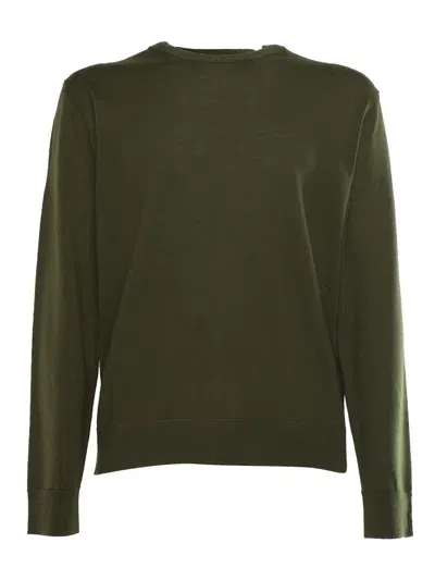 Ballantyne R Neck Pullover In Green