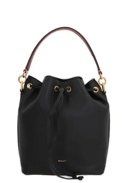 Bally Drawstring Bucket Bag In Black