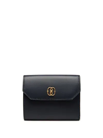 Bally Logo-plaque Wallet In Black