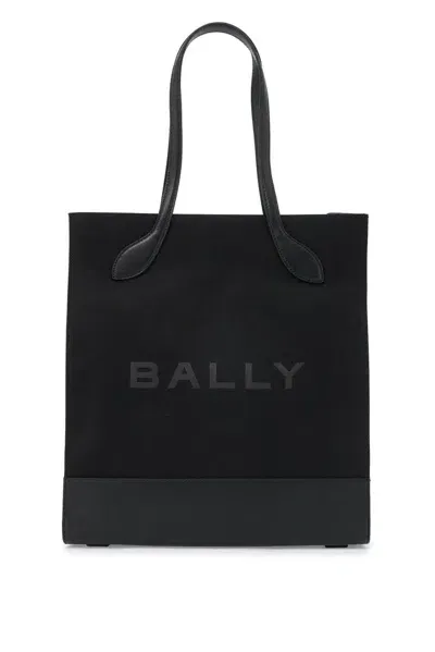 Bally Logo Printed Tote Bag In Black