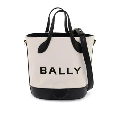 Bally Bar 8 Hours Logo-print Bucket Bag In Black