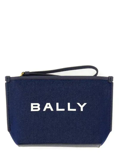 Bally Pouch "bar" In Blue