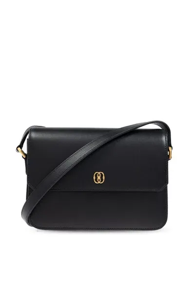 Bally Prism Logo Plaque Shoulder Bag In Black