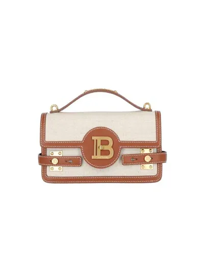 Balmain B-buzz 24 Handbag In Brown