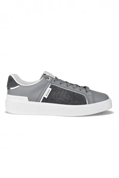 Balmain B-court Sneakers In Gray