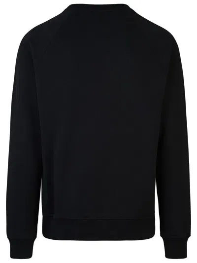 Balmain Black Cotton Sweatshirt