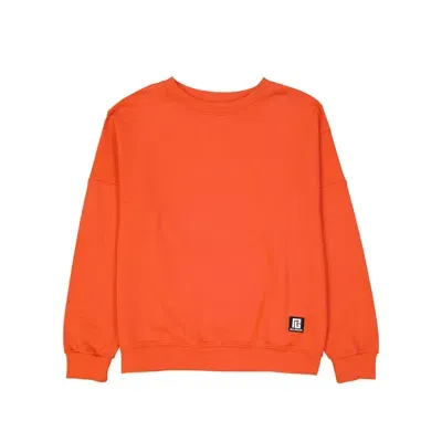 Balmain Cotton Logo Sweatshirt In Orange