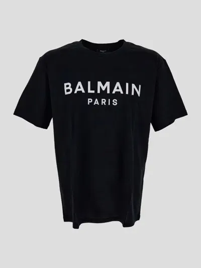 Balmain Cotton T-shirt In Black