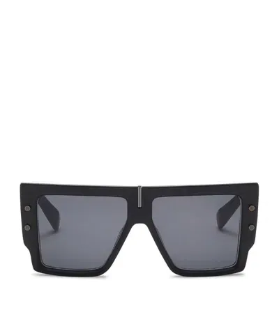 Balmain Eyewear B-grand Oversize-frame Sunglasses In Black