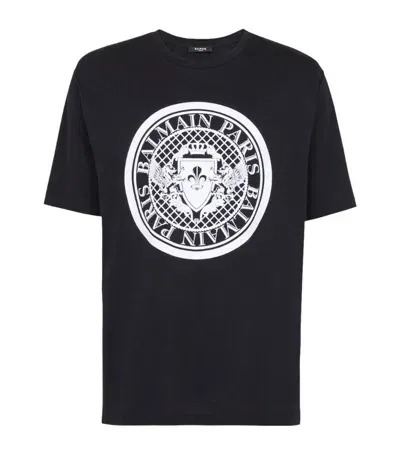 Balmain Graphic Print T-shirt In Black