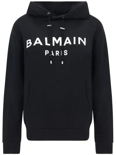 Balmain Hoodie Clothing In Black