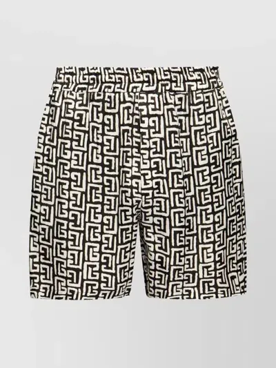 Balmain 4g-print Deck Shorts In Multi