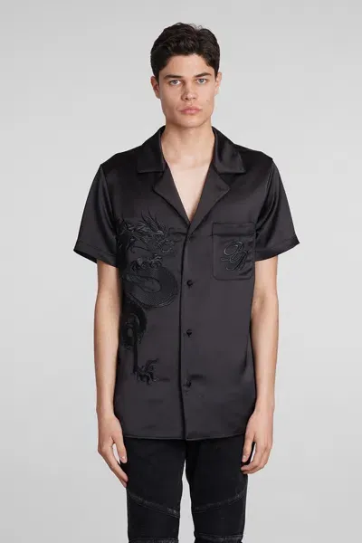 Balmain Shirt In Black Polyester