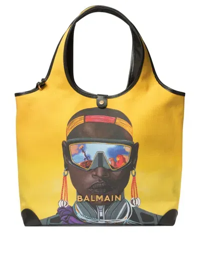 Balmain The Lion King Tote Bag In Multi