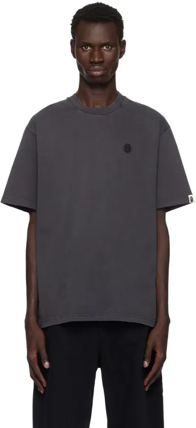 Bape Black Ape Head One Point Garment Dyed T-shirt