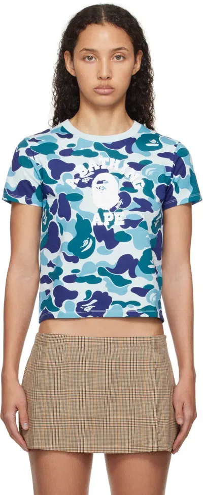 Bape Blue Abc Camo Mini T-shirt