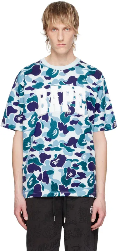 Bape Blue Abc Camo T-shirt