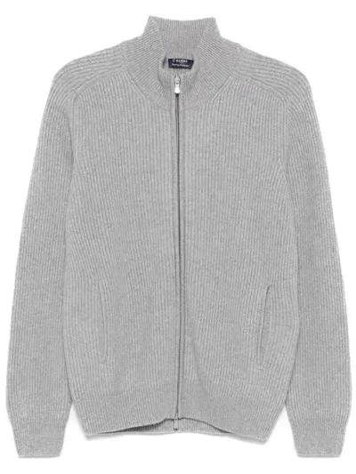 Barba Cashmere Cardigan In Neutral