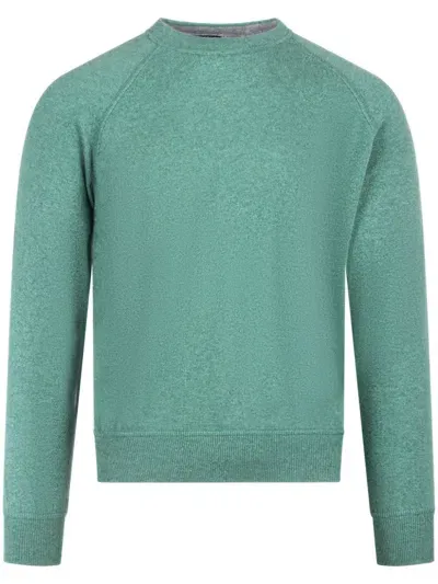 Barba Round Neck Sweatshirt In Green