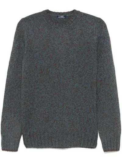 Barba Virgin Wool Sweater In Gray