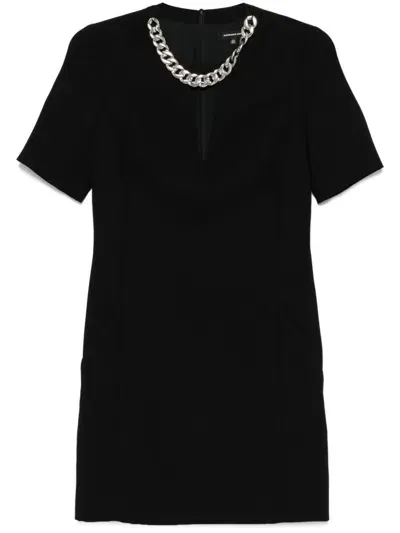 Barbara Bui Jewel Crepe Dress In Black