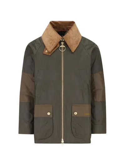 Barbour Allerston Waxed Jacket In Archive Olive/beech/ancient