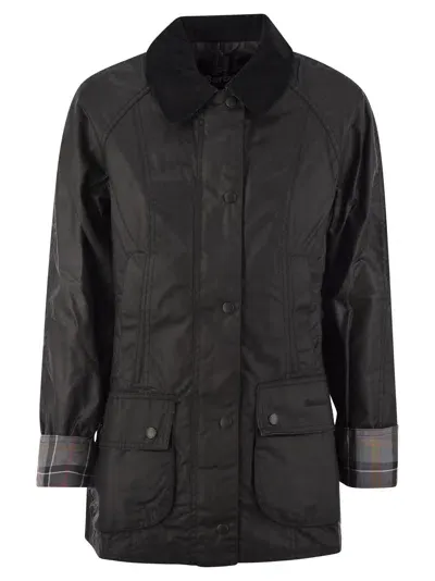 Barbour Beadnell - Waxed Jacket In Black