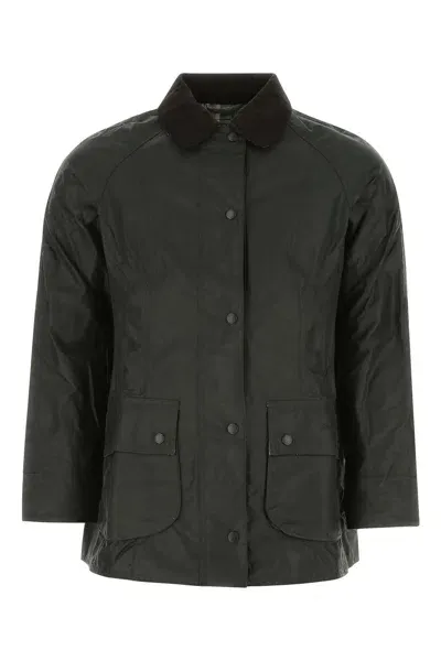 Barbour Dark Green Cotton Beadnell Jacket