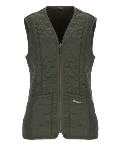 Barbour Fleece Betty Vest In Green