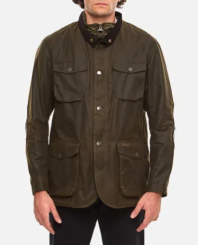 Barbour Ogston Wax Jacket In Green