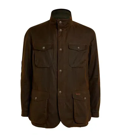 Barbour Ogston Wax Jacket In Green