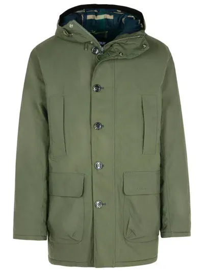 Barbour 'winter Beaufort' Green Cotton Blend Parka