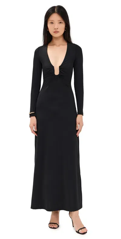 Bardot Remy Maxi Knit Dress Black