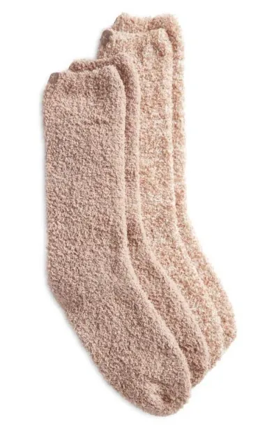 Barefoot Dreams 2-pack Cozychic™ Socks In Feather Multi