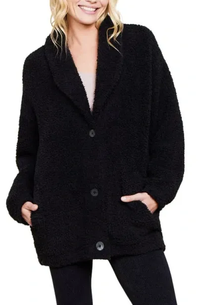 Barefoot Dreams Cozy Chic® Shawl Collar Cardigan In Black