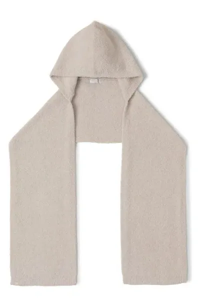 Barefoot Dreams Cozychic Hooded Scarf In Ivory