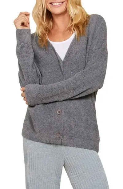 Barefoot Dreams Cozychic Lite® V-back Cardigan In Coal