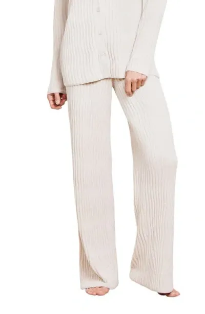 Barefoot Dreams Cozychic® Ultra Lite® Wave Rib Lounge Pants In Stone