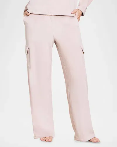 Barefoot Dreams Luxechic Cargo Lounge Pants In Willow