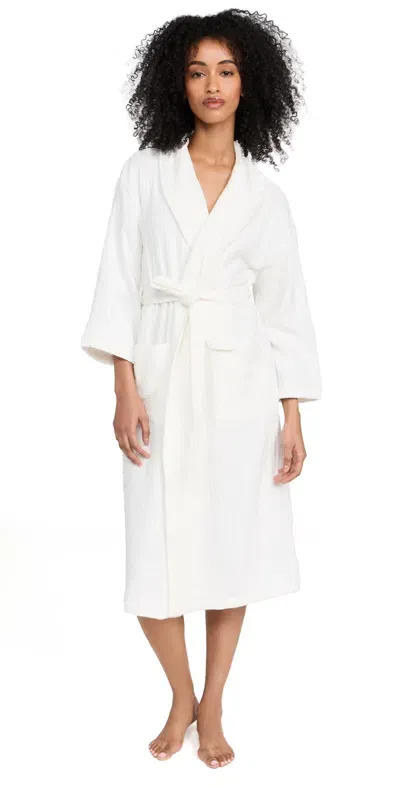 Barefoot Dreams Mc Muslin Cotton Spa Robe Sea Salt