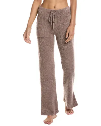 Barefoot Dreams Cozychic Lite Pinched Seam Slit Pants In Brown