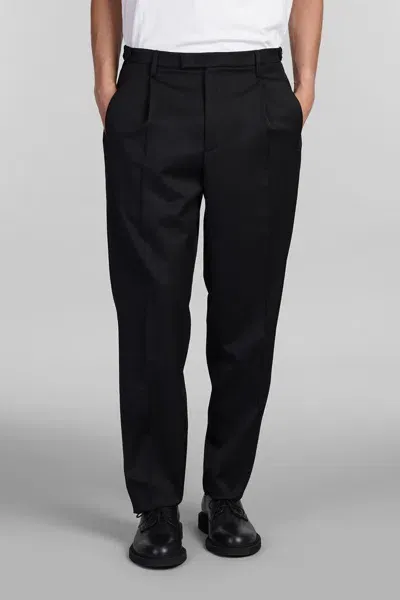 Barena Venezia Capovae Wool-blend Twill Slim-leg Trousers In Black