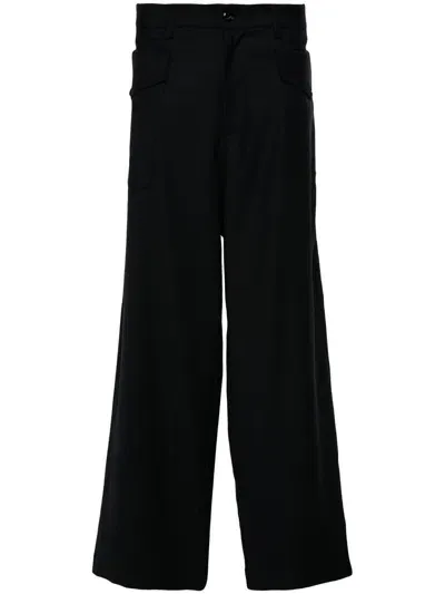 Barena Venezia Caorloto Fan Wide-leg Trousers In Blue