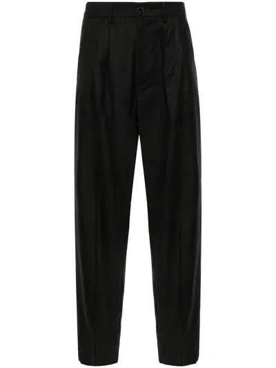 Barena Venezia Nerio Mid-waist Straight-leg Trousers In Black