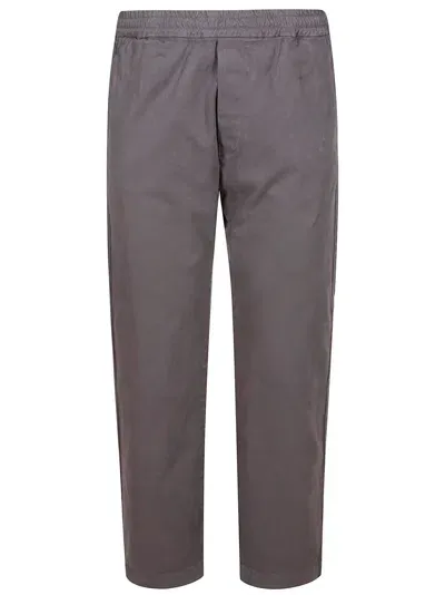 Barena Venezia Tapered Garment-dyed Stretch Cotton-gabardine Trousers In Gray