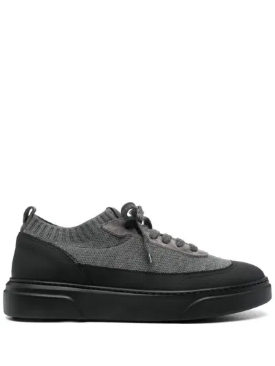 Barrett Fine Knit Sneakers In Grey