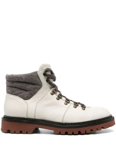 Barrett Leather Boots In White